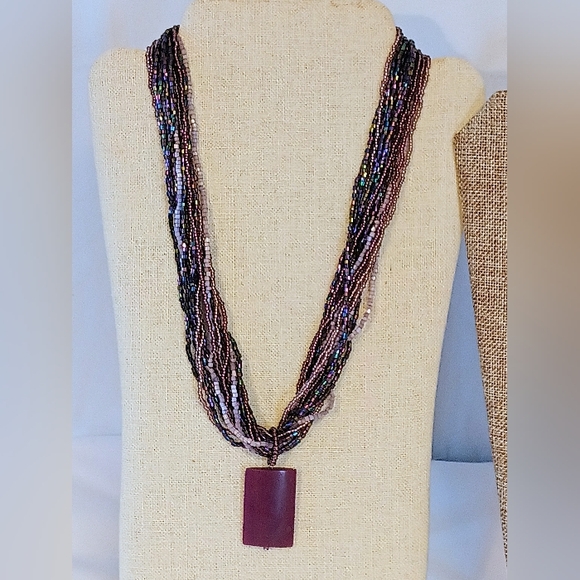 𝐕𝐭𝐠.𝐌𝐮𝐥𝐭𝐢𝐒𝐭𝐫𝐚𝐧𝐝 𝐏𝐮𝐫𝐩𝐥𝐞 𝐁𝐞𝐚𝐝𝐞𝐝 𝐍𝐞𝐜𝐤𝐥𝐚𝐜𝐞 + - Picture 2 of 11